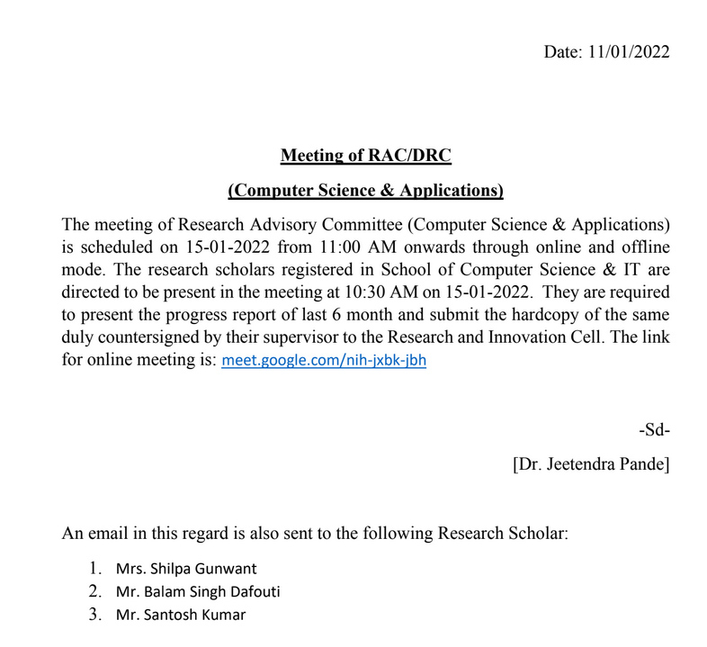 notice